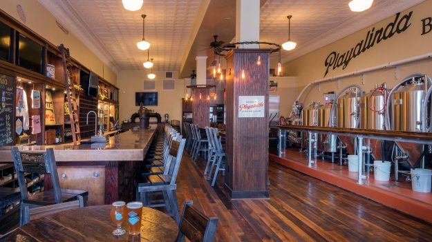 Interior of Brewery - Playalinda Brewing Company Hardware Store Location