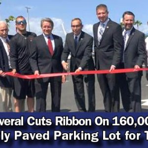 The Cove Parking Lot Ribbon Cutting